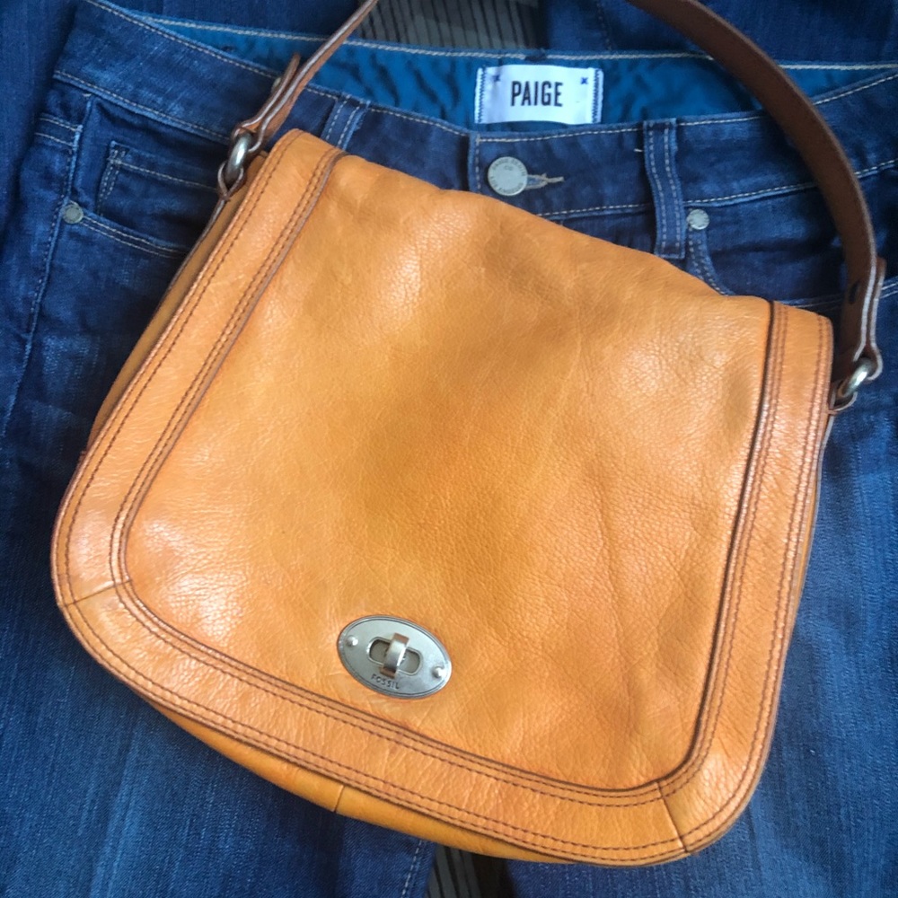 Fossil Pebbled leather shoulder bag